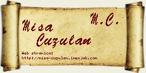 Miša Ćuzulan vizit kartica